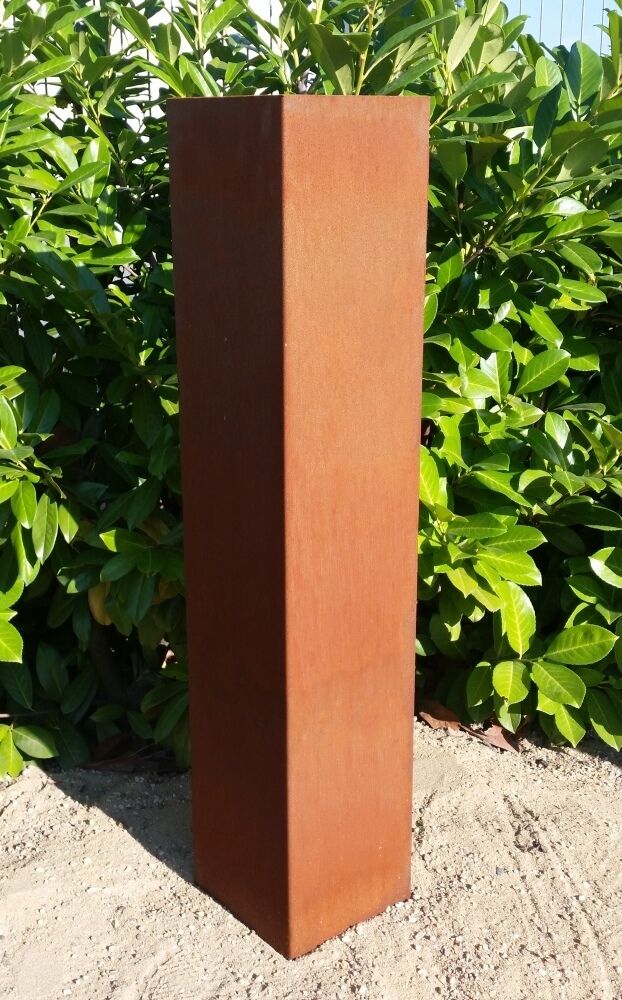 Edelrost Säule Schlicht 20 x 20 x 100 cm