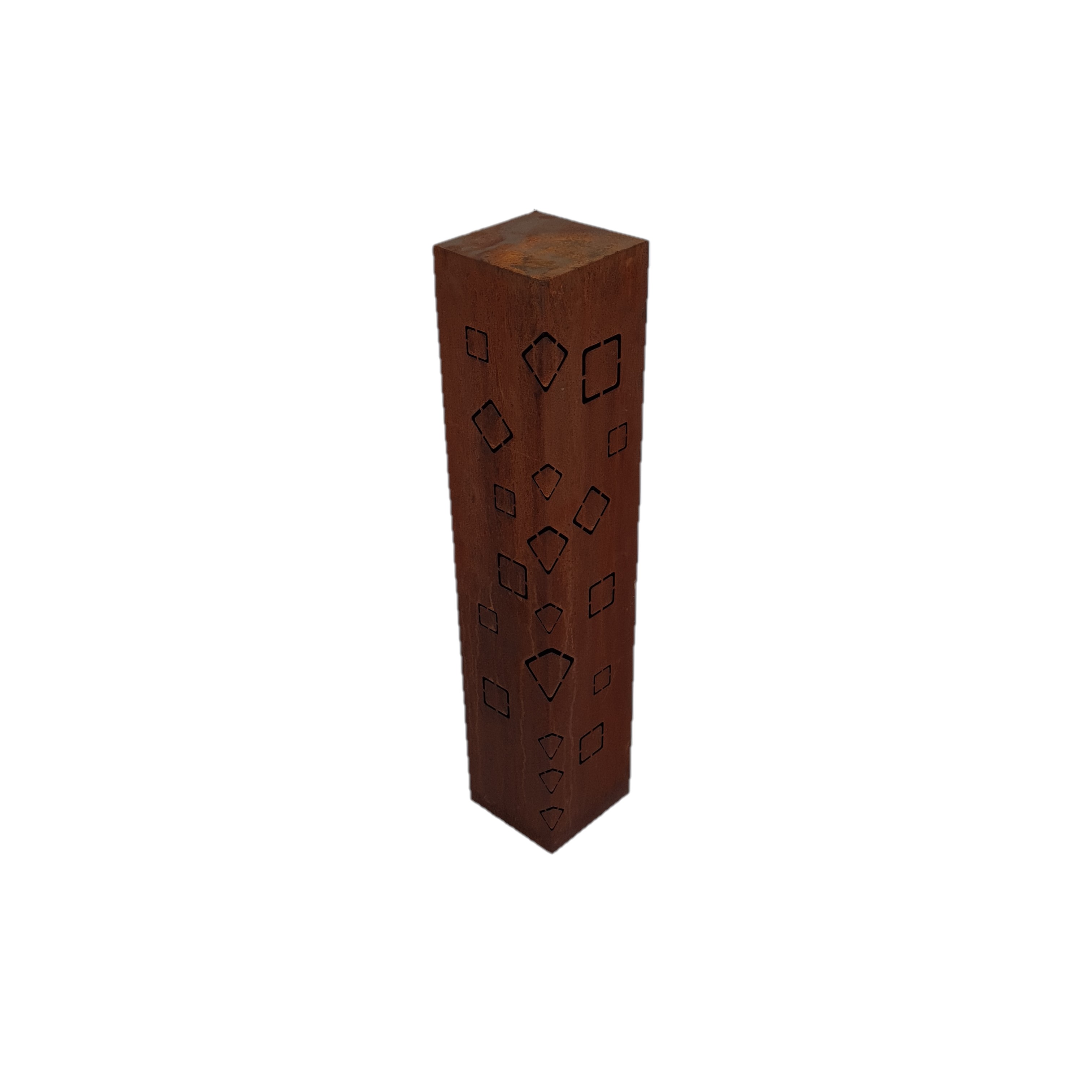 Edelrost Säule Geometrisch