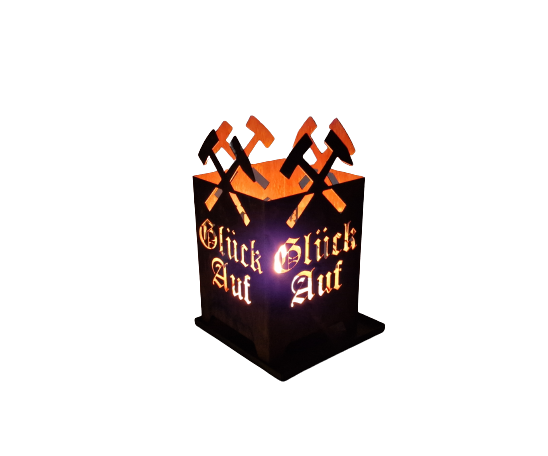 Tischfeuerkorb Glück Auf 