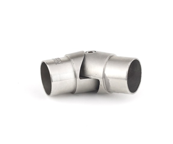Edelstahl Gelenkbogen variabel 90° - 180° für Rohr Ø 42,4 x 2,0mm