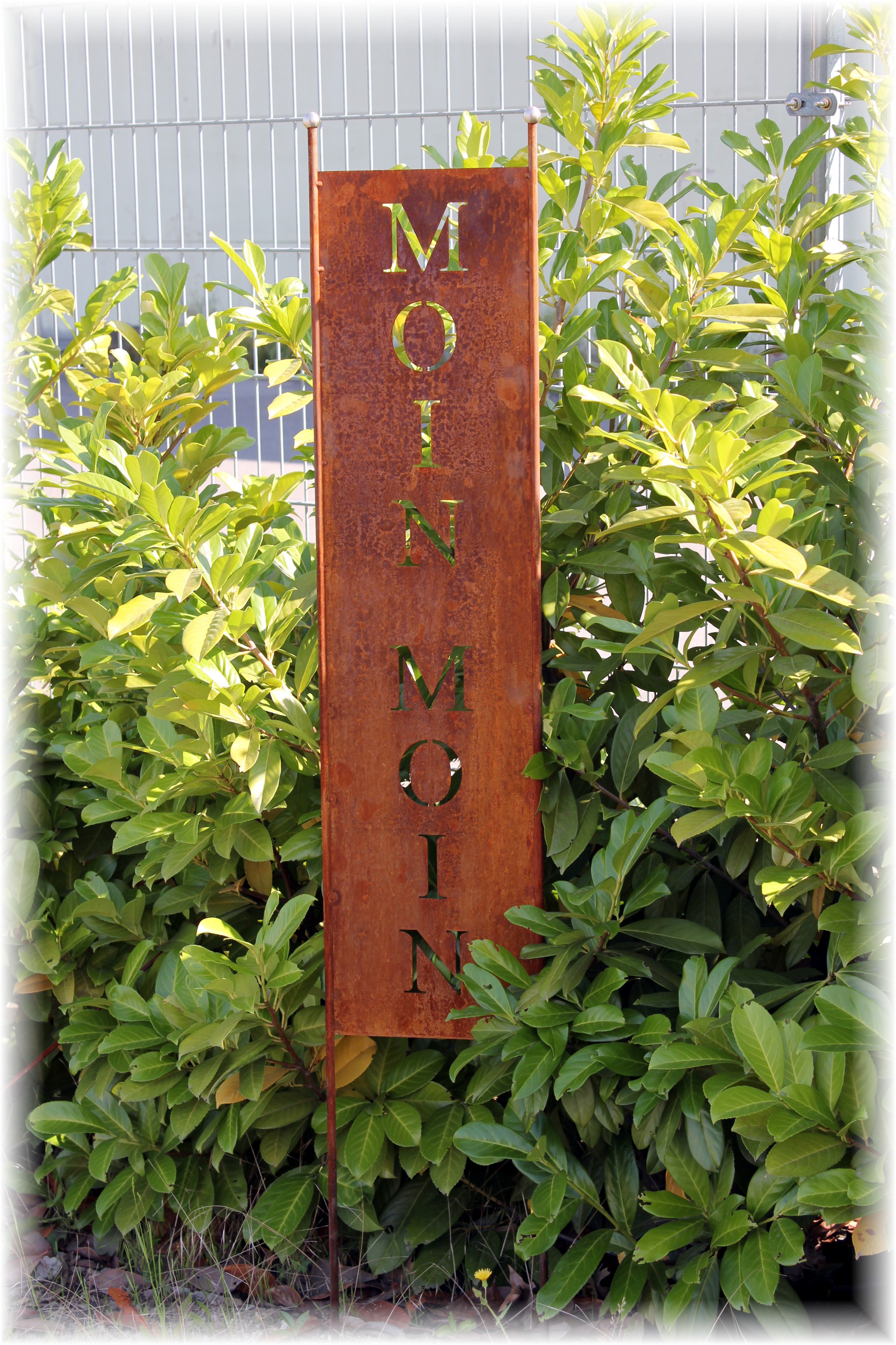 Gartenschild  Moin Moin