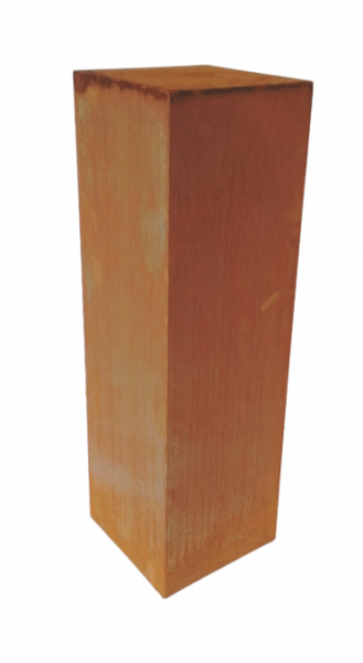 Edelrost Säule schlicht 30 x 30 x 100cm