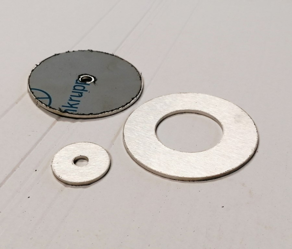 Edelstahl Ring 4mm Materialstärke Ronde mit Innenloch